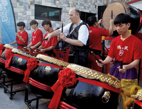 ‘drumming in the new year’